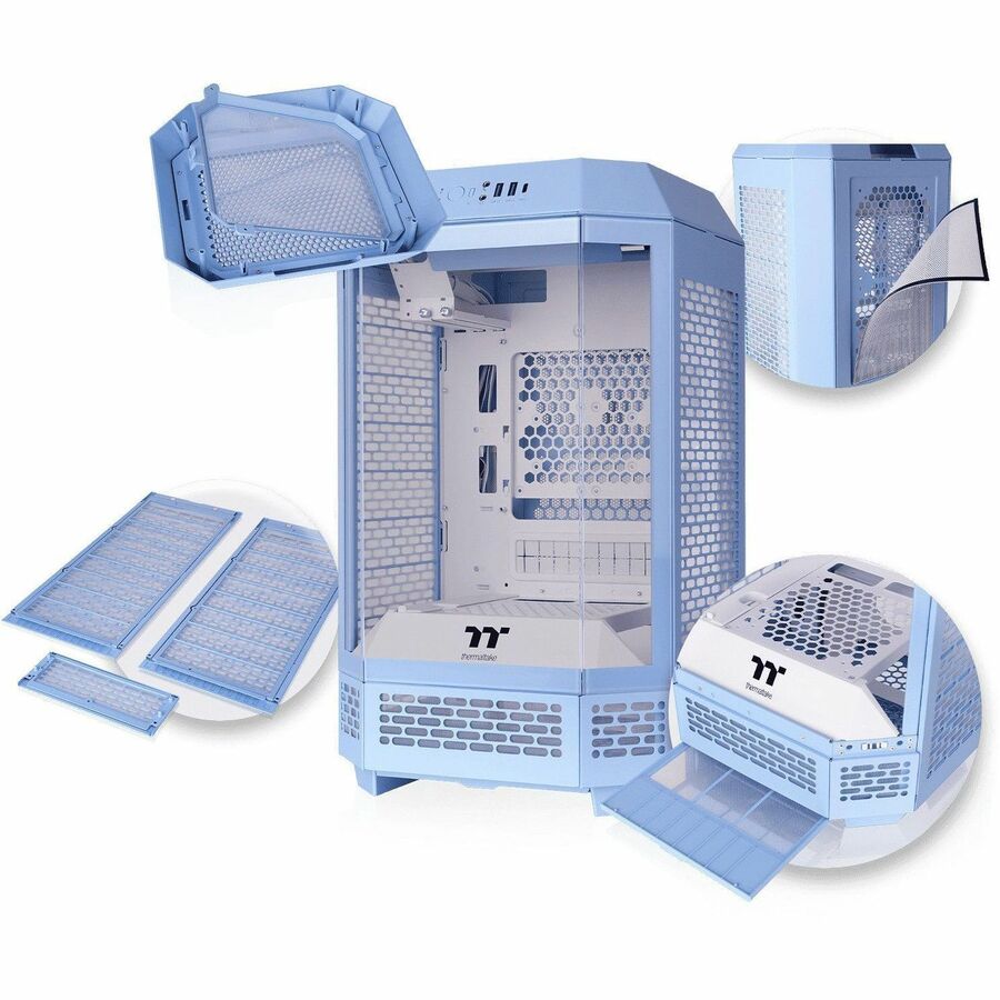 Thermaltake The Tower 250 Hydrangea Blue Mini Tower Chassis Thermaltake The Tower 250 Hydrangea Blue Mini Tower Chassis